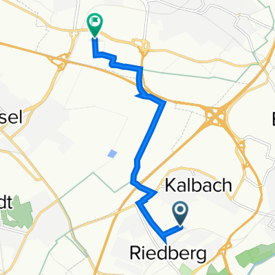 Bertha-Bagge-Straße 41, Frankfurt am Main nach Zeppelinstraße 10, Bad Homburg vor der Höhe