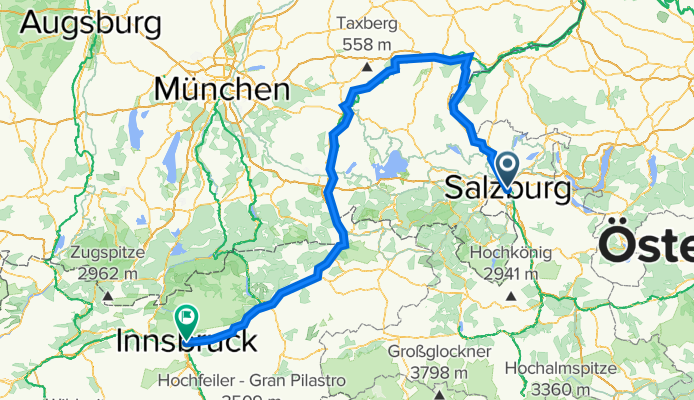 Salzburg Innsbruck an Salzach und Inn