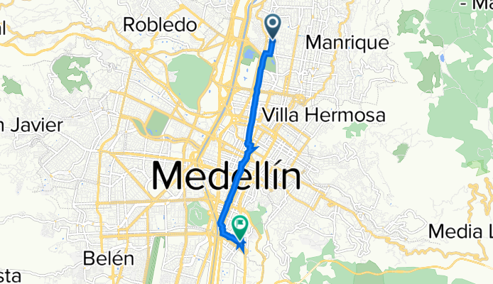 De Carrera 51b 81-54, Medellín a Carrera 43 30-25, Medellín