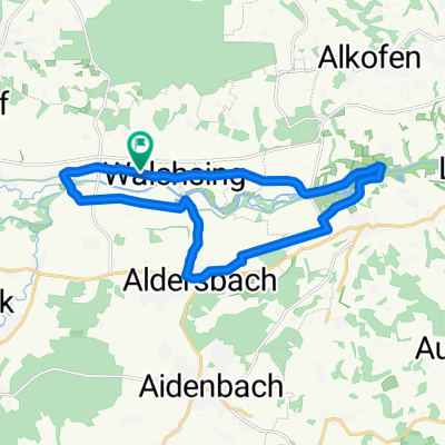 Walchsing-Mattenham-Aldersbach-Kriestorf-Walchsing