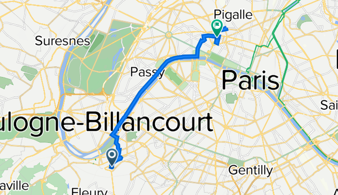 2 Rue Honoré Fragonard, Issy-les-Moulineaux à 35 Rue Vignon, Paris