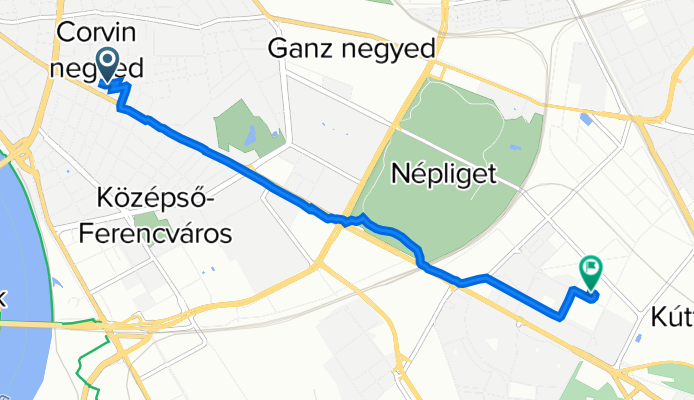 Nagy Templom utca 31., Budapest to Fogadó utca 2–4., Budapest