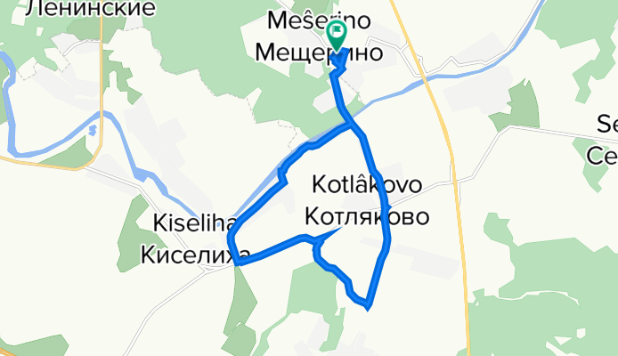 Центральная улица, 1А, Горки Ленинские до Деревня Чурилково, 1, Горки Ленинские