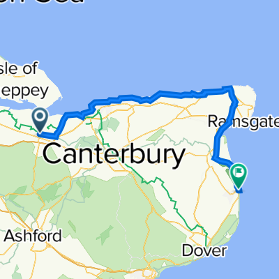 Faversham along the coast to Deal