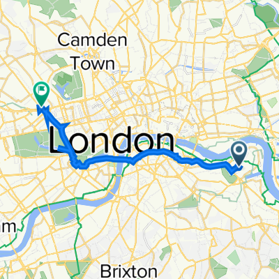 25 Maritime Street, London to 83–99 Newcastle Pl, London