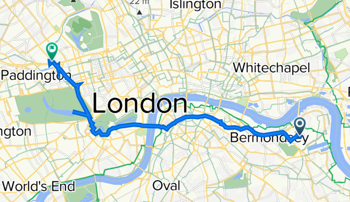 25 Maritime Street, London to 83–99 Newcastle Pl, London
