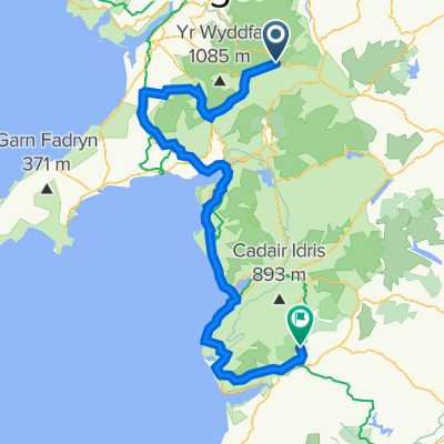 A4086, Capel Curig, Betws-Y-Coed to A487, Pantperthog, Machynlleth