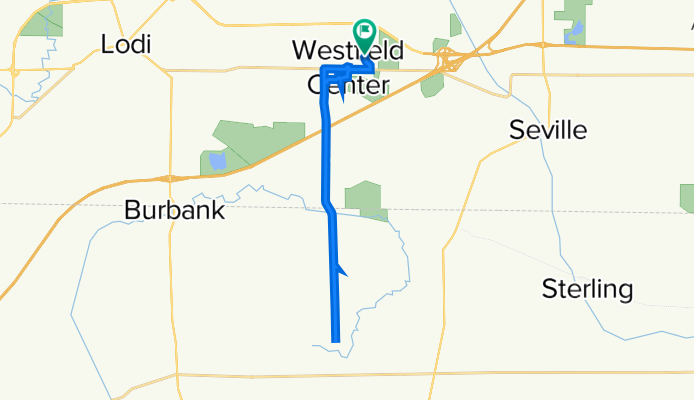 6453 Simmons Dr, Westfield Center to 6456 Simmons Dr, Westfield Center