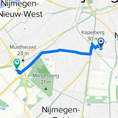 Molukkenstraat 166, Nijmegen to Halfgeleiderweg 6, Nijmegen