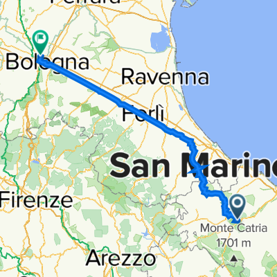 Fermignano to Borgo Panigale, Bologna