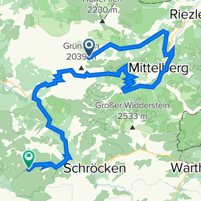 Schwarzwasser Hütte-Bieberacher Hütte (lang)