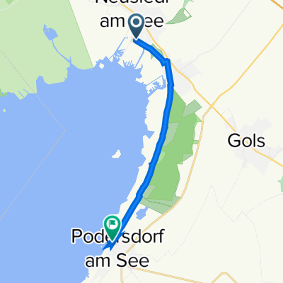 Deggendorfstraße 76, Neusiedl am See až An der Promenade 5, Podersdorf am See