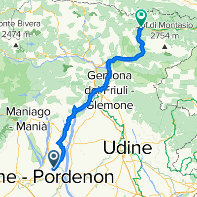 SP37 22, Arzene nach Via della Chiesa 30, Pontebba