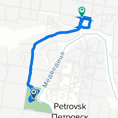 От улица Плеханова 69А, Петровск до улица Радищева 132, Петровск