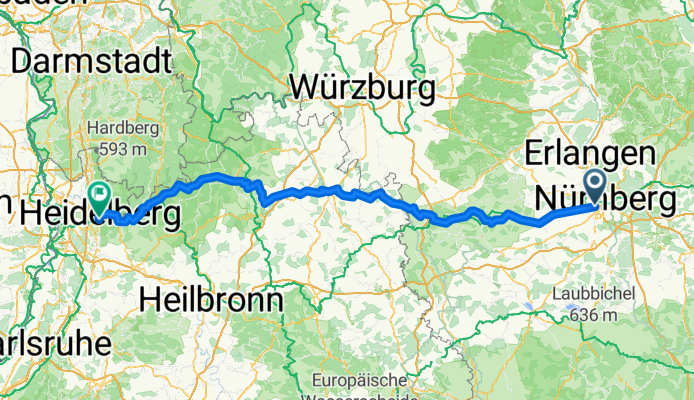 Nürnberg - Heidelberg