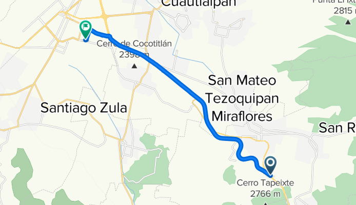 MEX 115, Tlalmanalco a Puntal Chalco II 14, Chalco de Díaz Covarrubias
