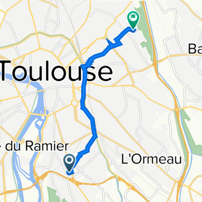 36 Rue Saint-Roch, Toulouse à 34–44 Chemin Cassaing, Toulouse