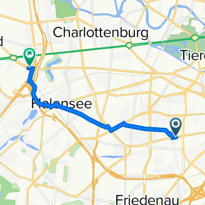 Grunewaldstraße 44, Berlin nach Masurenallee 4-6, Berlin