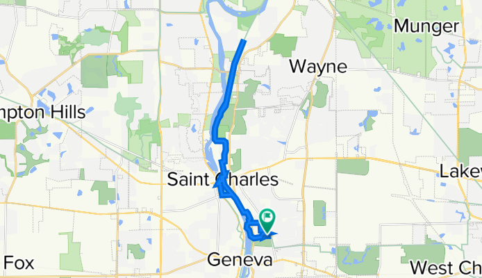 519 Locust Ave, Geneva to 515 Locust Ave, Geneva