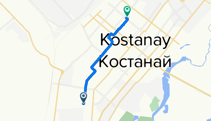 Садовая улица, Костанай до улица Победы, Костанай