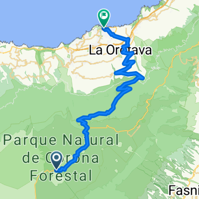 Teneriffa, Teide Teil1, Porto Cruz bis Asphaltabzweig