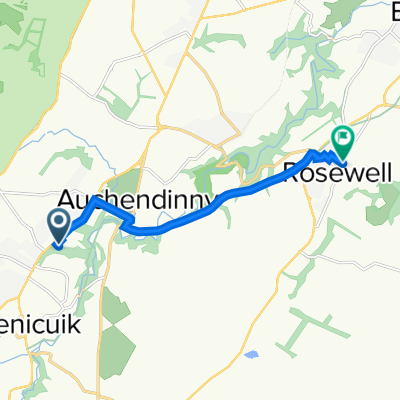 Beeslack Community High School, Edinburgh Road, Penicuik to 90 Carnethie St, Rosewell