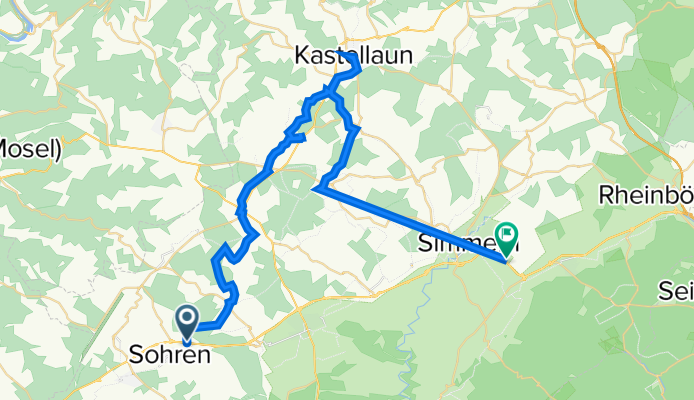 B50, Niedersohren nach Argenthaler Straße 13, Simmern (Hunsrück)