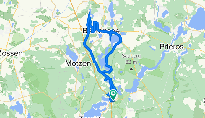 Berliner Straße 65, Groß Köris nach Berliner Straße 65, Groß Köris
