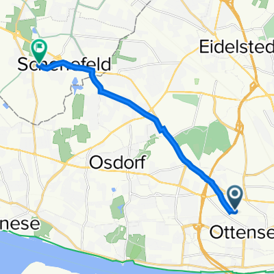 Gasstraße 27, Hamburg nach Hauptstraße 33, Schenefeld