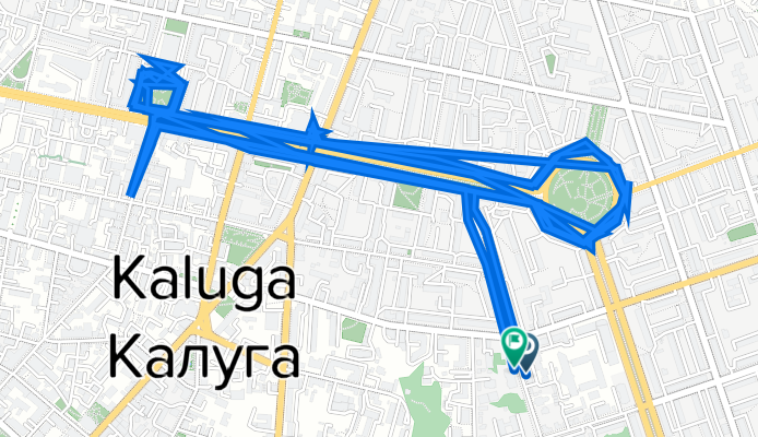 От Николо-Козинская улица 29, Калуга до Николо-Козинская улица 32, Калуга