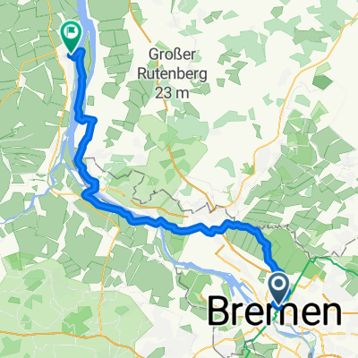 2. nordsee origami-faltrad-fahrt bremen-harriersand-brake