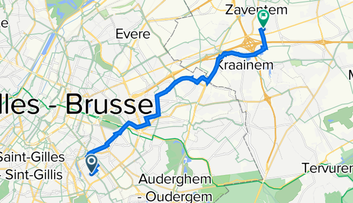 Rue Gustave Biot 18, Ixelles a Weerstandslaan 13, Zaventem
