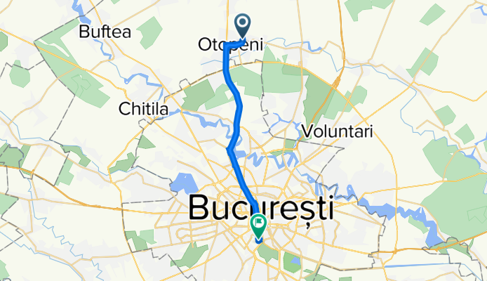 Intrarea Violetelor 5, Otopeni to Strada Borodești 4, București