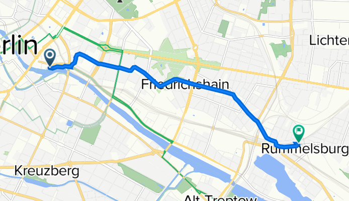 Rolandufer 15, Berlin nach Nöldnerstraße 25, Berlin