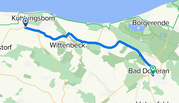 Grüner Weg 14A, Kühlungsborn nach Wiesenweg 2, Bad Doberan
