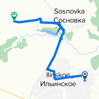 маршрут с Неизвестная дорога, Ильинское