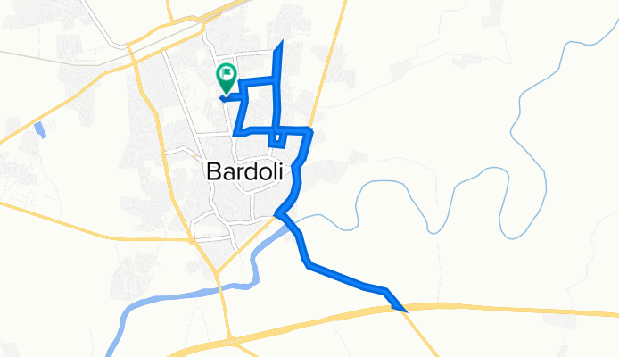 Lal Bahadur Shastri Road 6-7, Bardoli to Bardoli