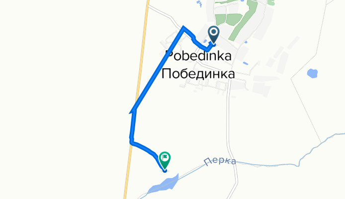 маршрут с Советская улица 14, Победное