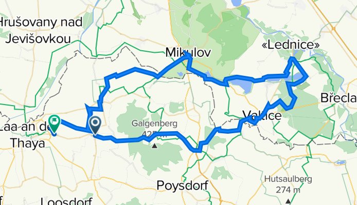 L24 2135, Neudorf bei Staatz nach Anton Kühtreiber-Straße 65, Laa an der Thaya