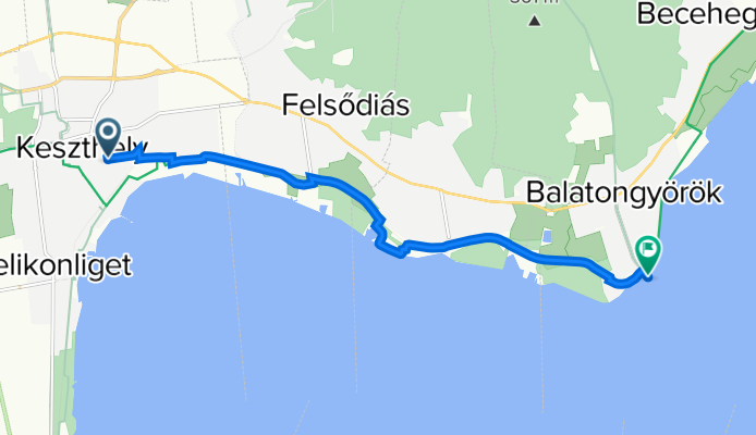 Ady Endre utca 12, Keszthely - Balaton utca 2, Balatongyörök