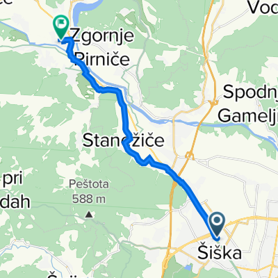 Rakuševa ulica 1, Ljubljana to Turkova ulica 1–25, Medvode