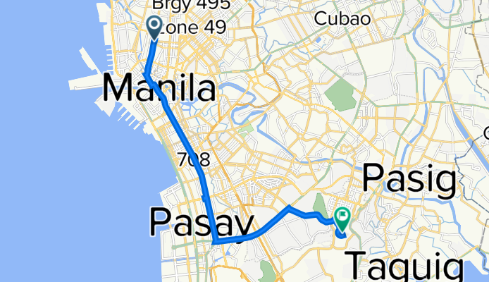 Bambang Street corner, Manila to McKinley Road 1634, Taguig