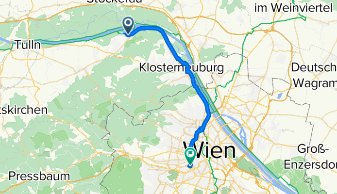 Grabenweg 1, Sankt Andrä-Wördern nach Wallgasse 19, Wien