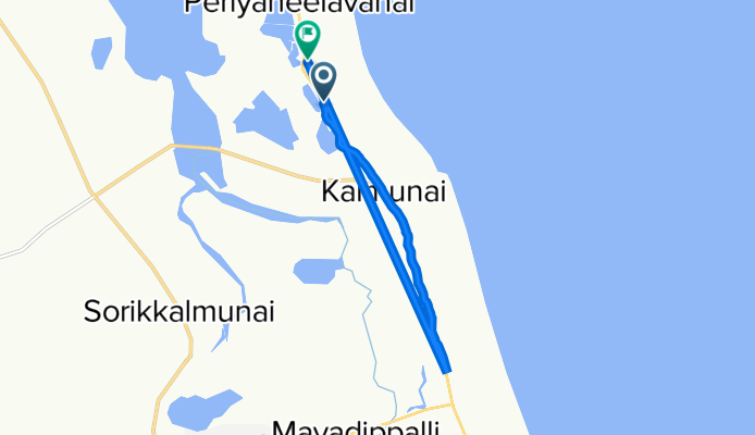 Colombo - Batticaloa Highway, Pandiruppu to Public Library Road 228, Maruthamunai