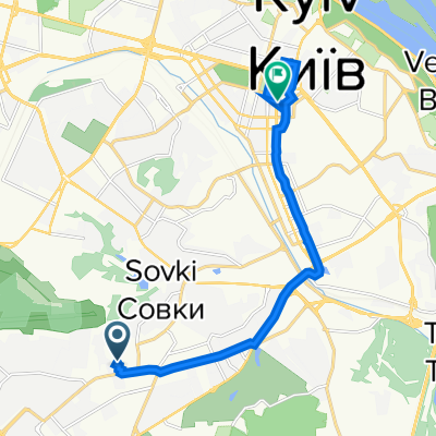 Киев до Большая Васильковская улица, 27, Киев