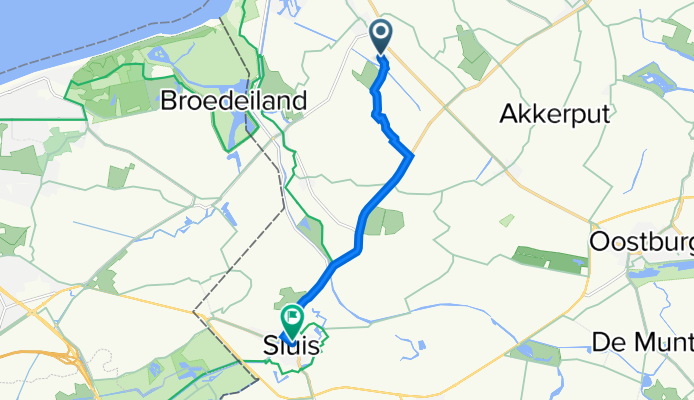 Ringdijk Zuid 1–2, Cadzand nach Ridderstraat 2, Sluis