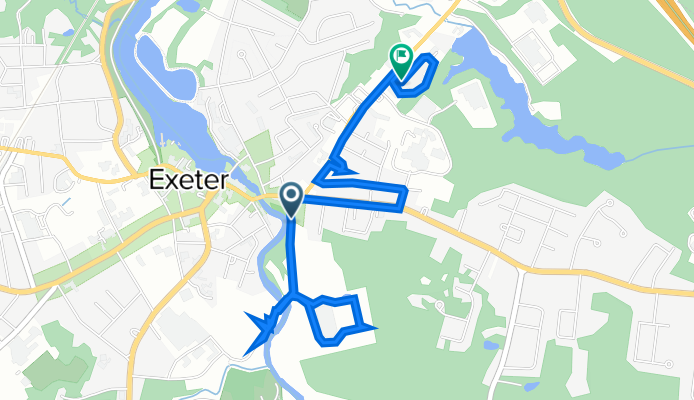 11–59 Gilman Ln, Exeter to 75 Portsmouth Ave, Exeter