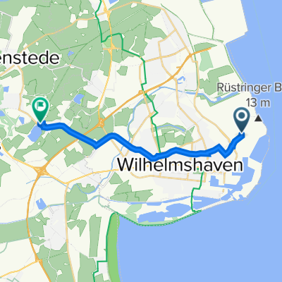 Wilhelmshaven nach Bussardstraße 13D, Schortens