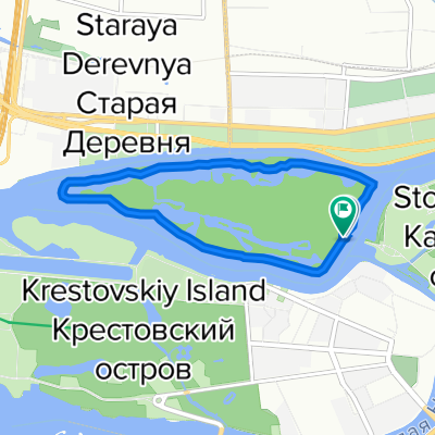 Елагин Остров, 4 литП, Санкт-Петербург до Елагин Остров, 4 литП, Санкт-Петербург
