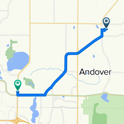 15919 Norway St NW, Andover to 13823 Round Lake Blvd NW, Andover